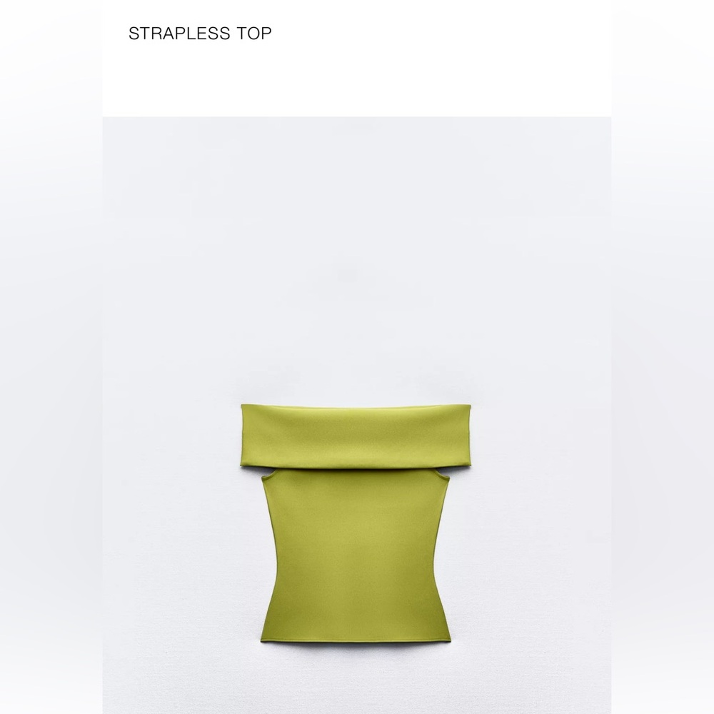 Zara Strapless Lime Green Crop Top

Part of a set